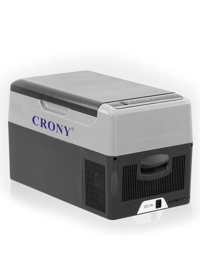 CRONY Car Refrigerator 22L/C22 Portable Refrigerator, Small Car Refrigerator, Freezer, Outdoor Refrigerator, 12V Compressor Refrigerator. Deep cooling to -20°C, suitable for food preservation/outdoor/home/travel/camping use.